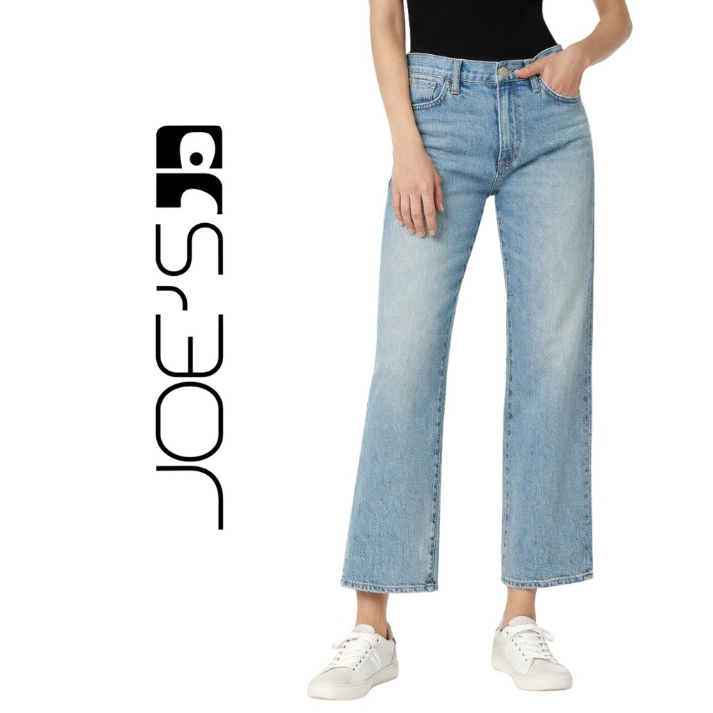 Joe's Jeans, The Blake High Rise Wide Leg Crop Jeans Brightside Blue Size 31